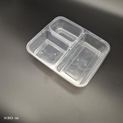 China 2 Compartment Microwavable Disposable Takeout Food Container for sale