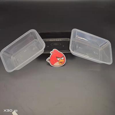 China Rectangle Food Container Microwavable Packing Carry Out Box Fruit Cake Takeout Container Packing Disposable Sushi Box for sale