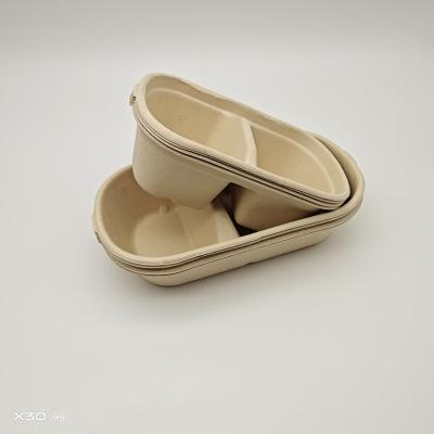 China Bento Microwavable Biodegradable Takeout Box for sale