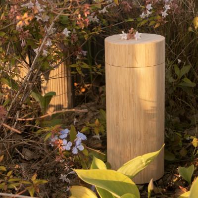 China 1500ml Pet Urn Viable Bamboo Cremation Ashes Scatter Tube Pet Ashes Scattering 100% Bio Degradable Urn Eco Friendly Living Urn for sale