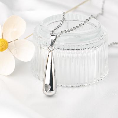 China Viable Women Necklace Stainless Steel Jewelry Pet Pendant Pet Cremation Urn Cremates Small Mini Pet Keepsake Urns Funeral Memorials for sale