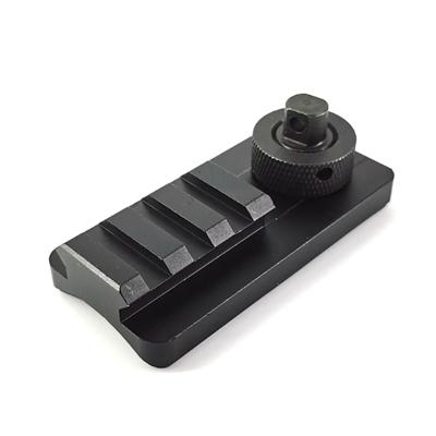 China Aluminum Alloy 20mm Weaver Sling Stud Swivel Mount 3 Slot Picatinny Weaver Rail V8 Bipod Adapter for sale