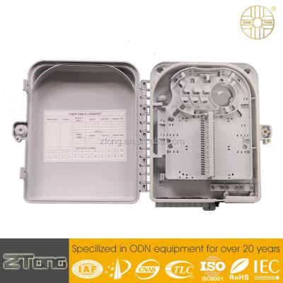 China PC+ABS China New Products 12-24core FTTH Outdoor Fiber Optic Termination Box for sale