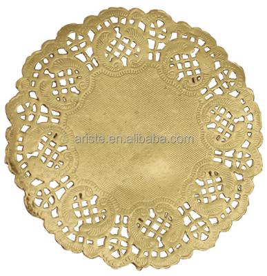 China 27491S Viable 27491G Custom Colored Paper Doily 4.5 Inch Round Shape Paper Lace Doilies for sale