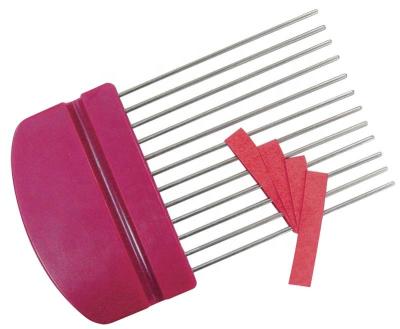 China Europe 26222 Vellum Paper DIY Handmake Paper Quilling Comb Plastic Craft Tools With 12 Forks for sale