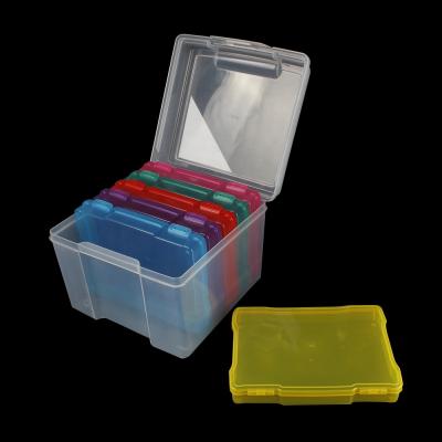 China 29513 Viable Photo Organizer Storage Boxes And Craft Keeper Storage Boxes Colored Plastic for sale