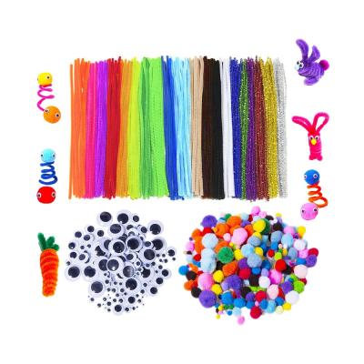 China China CN2036-2330 Opener Supplies Cleaner Sets Kids DIY Kit Pipes and Googly Eye Pompoms for Crafts for sale