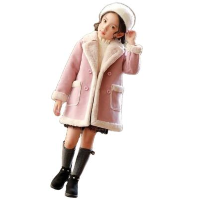 China China Suppliers Winter Lovely Breathable Pink Fur Warm Children Clothing Coats For Girls for sale