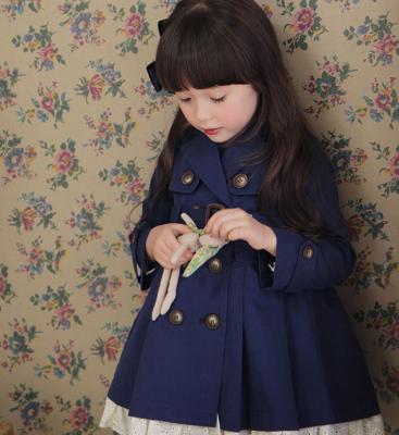 China bulk purchase Anti-wrinkle children clothes Korea wholesale child girls wear thin ditch coat from China for sale