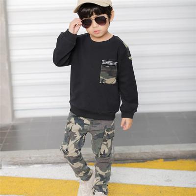 China Online store wholesale casual suits boys design sports T-shirts casual equipment boutique and camouflage pants for sale