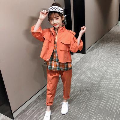 China Wholesale casual children's boutique clothing girls autumn sets of 3 pieces of children's clothing manufacturer for sale