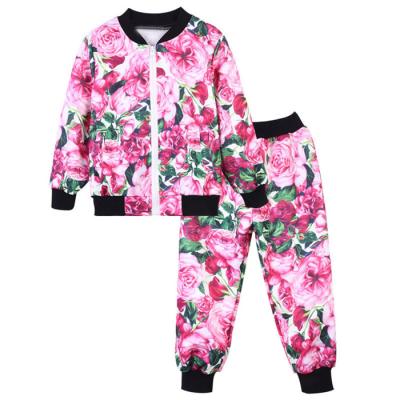 China Wholesale Western Style Spring And Autumn Children Wear Set Teenage Girls Boutique Clothing O-Neck Clothes From China Factory for sale