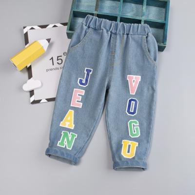 China Fade Proof China Children Clothing Factory Supply High Quality Boy Crotch Jeans Color Tops For Baby Boy for sale