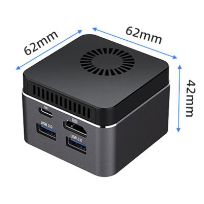 China For Gaming/Education Low Cost Mini Computer 2.16GHz 2.41GHz Mini PC X86 J4125 SSD 128GB/256GB/512GB Desktop PC For Business School for sale