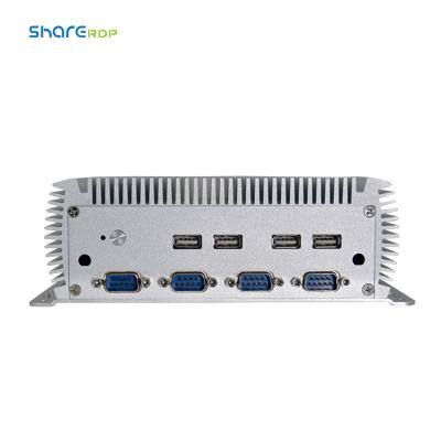 China For 128GB/256GB/512GB LAN 128GB/256GB/512GB Business PC I3 I5 I7 6 Multi Fanless Mini Mini SSD Fanless Embedded PC For Monitoring Projector for sale