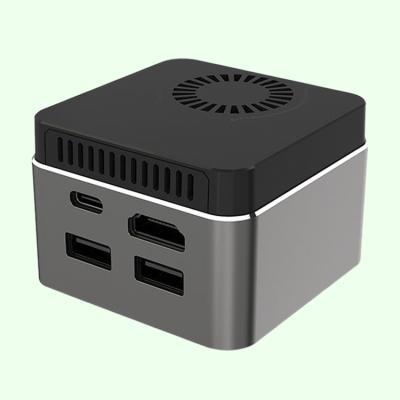 China Cele-Ron J4125 Win-dow10 Linux Best Performance Mini PC Computer Educational Hardware Small Size Desktop Casing For Office Home for sale