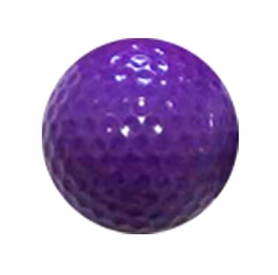 China Wholesale Multicolor Golf Balls For Tournament Logo Printed Promotional Urethane Two Lays Tournament Purple Golf Ball for sale