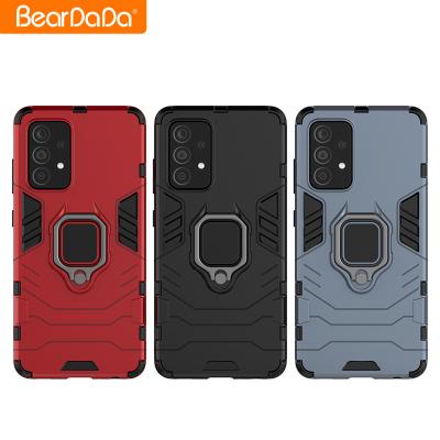 China Kickstand and Ring Holder Shockproof Phone Case for Samsung A02S A21S Back Cover for Samsung Galaxy a32 a52 a72 a12 m31s m21 for iPhone 11 12 Mobile Case for sale