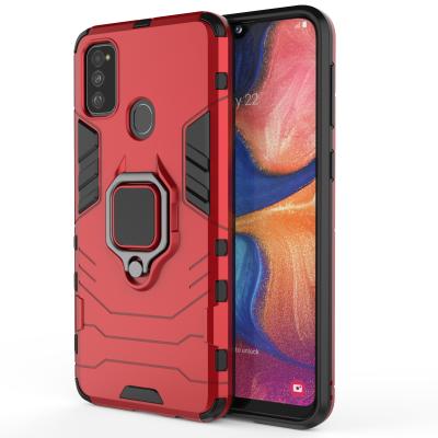 China Anti-drop factory price premium fashion tpu PC armor shockproof kickstand back cover for Samsung M30S a52 a32 72 anti drop phone case for sale