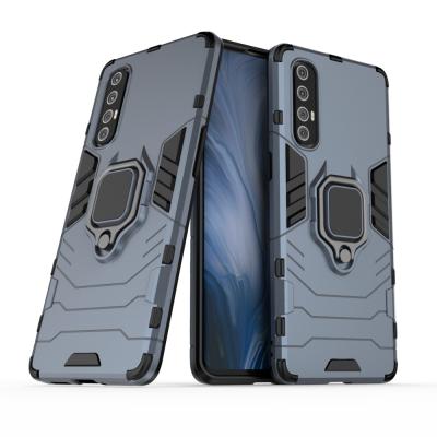 China Shockproof For Oppo Reno3 Car 5G Pro Mount TPU Magnetic Shockproof PC Ring Holder Back Case Cover for sale