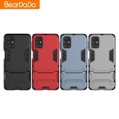 China Universal Anti-drop Kickstand Rubber Skin Phone Cover Case For Samsung M31S A82 5G/Galaxy Quantum 2 A02 m02 F62 M62 Phone Accessories Case for sale