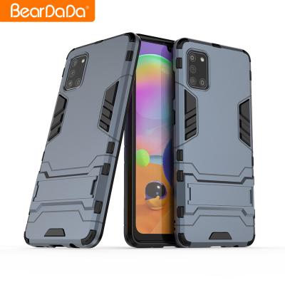 China Anti-drop Santa 2 in 1 TPU bumper PC back cover with Kickstand 360 full cover for Samsung A31 phone case brand name wholesale beardada for sale