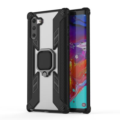 China Kickstand and Ring Holder Wholesale Custom Shockproof PC+TPU Mobile Accessories Back Cover Cell Phone Case For Samsung Galaxy Note 10 Phone Case for sale