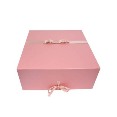 China Recycled Materials Bestselling High End Gift Box Cardboard Fold Magnetic Packaging Box Ribon Package Box for sale