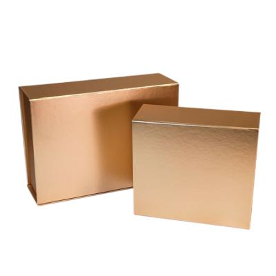 China Recycled Materials Custom Paper Gift Boxes Magnetic Logo Printing Gold Foil Cardboard Box Good Wholesale Price for sale