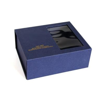 China Recycled Materials Packaging Small Batch Gift Box Customized Book Shape Box With Window for sale