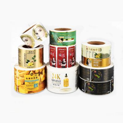 China Waterproof Self Adhesive PVC Self Adhesive Sticker Food Label Bottle Label Roll Packaging Labels for sale