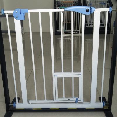 China Sustainable Pressure Mounted Child Safety Fence Indoor Stair Gate Baby Pet Isolation Gate for sale