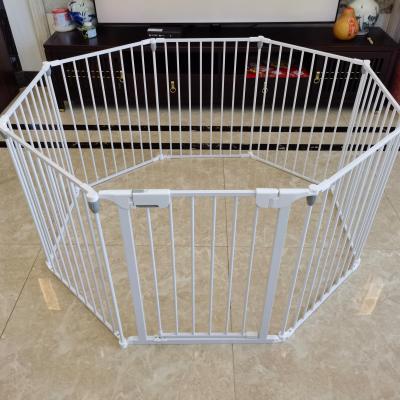 China Large Breathable Outdoor Heavy Duty Pet Playpen 8 Panels With Door Dog Playard Maker for sale