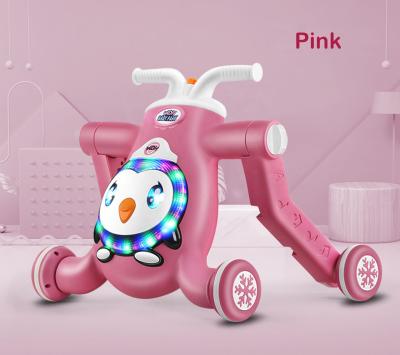 China Walking Learning Baby Walker 2021 With LED Lights New Arrival 3 in1 Educational Baby Walker for sale