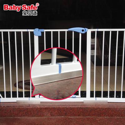 China Aluminum Alloy Pressure Mount Pet Doors Metal Spare Part Baby Gate Bottom Groove Aluminum Alloy for sale