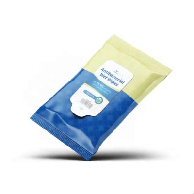 China Dispenser Brand ANTISEPTIC Disposable Nonwoven Fabric Disinfectant Wet Wipes for sale