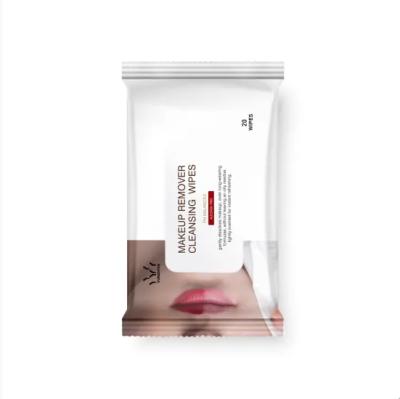 China Portable Travel Makeup Removal Wipes 30 PCS Wet Makeup Remover Wet Fruit Scent for sale