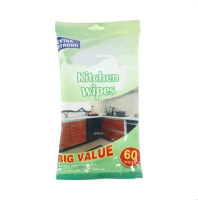 China Disposable Cleaning Kitchen Cleaning Wet Cloths With Natural Citrus Oil Extract for sale