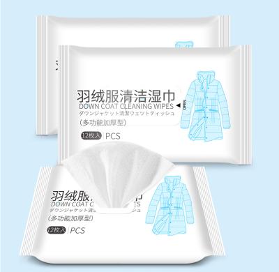 China 12Pcs/Bag Cleaning Whiten Alcohol Free Stocking Disinfection Jacket Cleaning Wet Cloths for sale