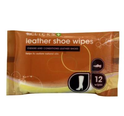 China 12pcs Cleaning Leather Shoe Wipes Pravite Label Bag Packed Shoe Cleaning Wet Wipes for sale