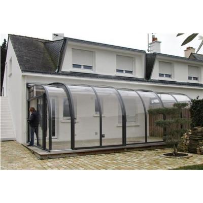 China Modern Waterproof Aluminum Glass House Solarium Prefab Sunroom Modern for sale