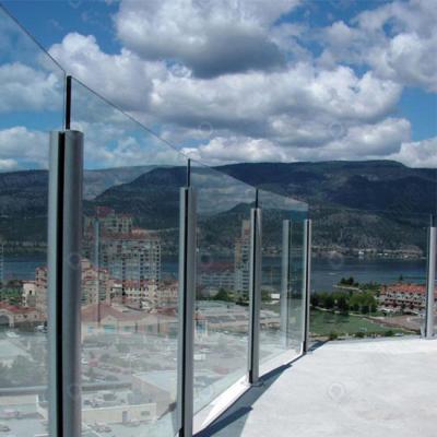 China ODM / ODM Frameless Aluminum U Channel Glass Railing For Balcony for sale