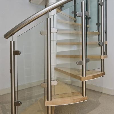 China Modern design stainless steel baluster systems diy post contemporary fence glass balustrade with led light for sale