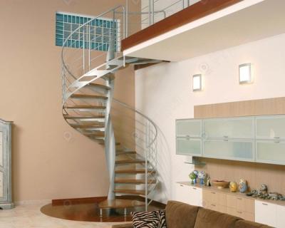 China 2022 Modern New Design Carbon Steel Stainless Steel Structure Round Metal Stairs Spiral Staircase for sale