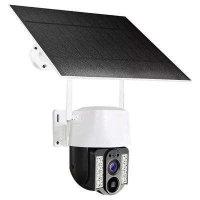 China V380 PRO IP66 Camera 1080P Solar Powered Cloud Storage H.265 Solar Power CCTV Waterproof Solar IP PTZ WIFI Camera New Human Motion Tracking Camera for sale