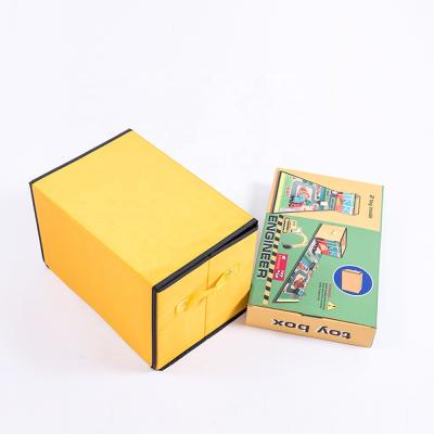 China Viable Wholesale Cloth Folding Kids Collapsible Storage Box for sale