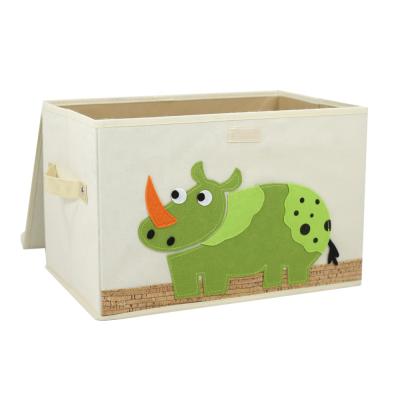 China Embroidery Sustainable Home Storage Box Children Decorative Animal for sale