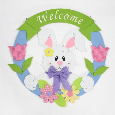 China Jiahe Porcelain Factory Wholesale Felt Rabbit Easter Decoration Easter Garland JB11117 for sale