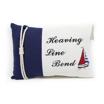 China Wholesale Custom Sailor Cozy Knot Day At Sea Beach Decorative Pillow for sale