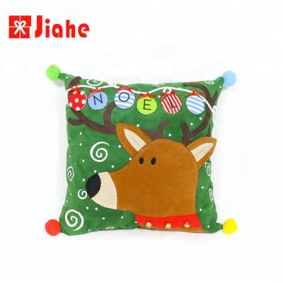 China Decorative Suede Home Square Holiday Christmas Decor Pillow for sale